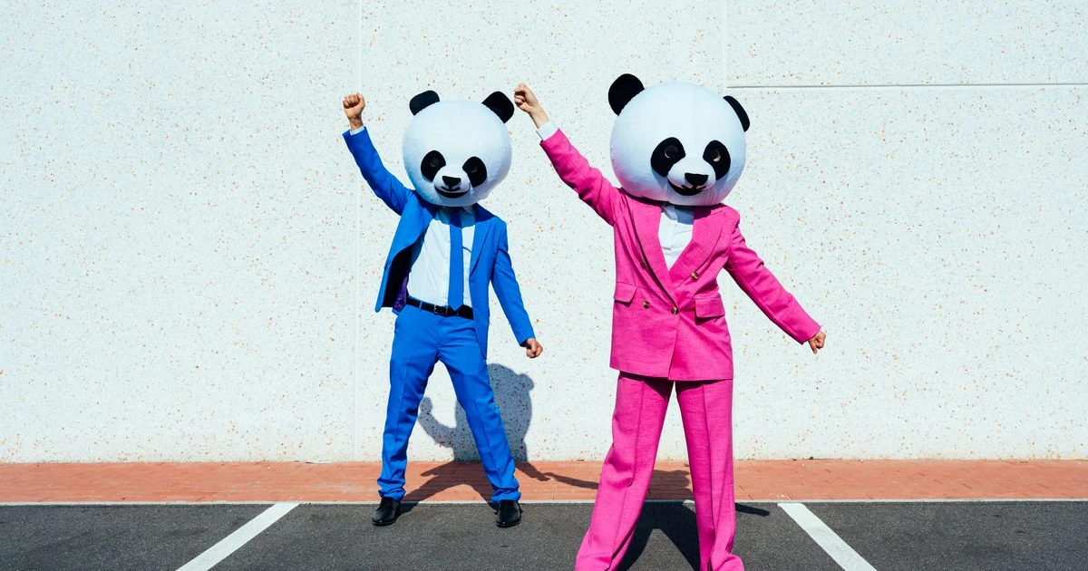 storytelling image of a couple wearing giant panda 2025 03 18 11 12 18 utc 1200x630